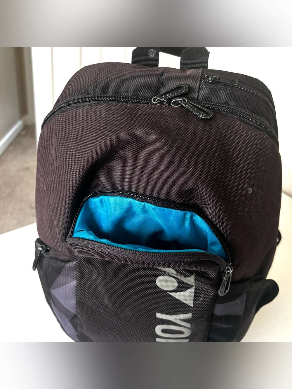 Yonex Pro Backpack M 92212M for Rackets (Tennis, Badminton, Racketball) Black - Picture 9 of 13